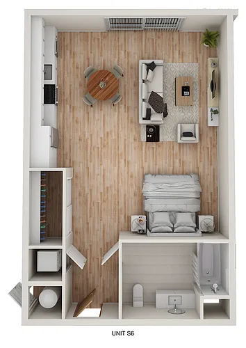 Floor plan S6 - Tide - Studio