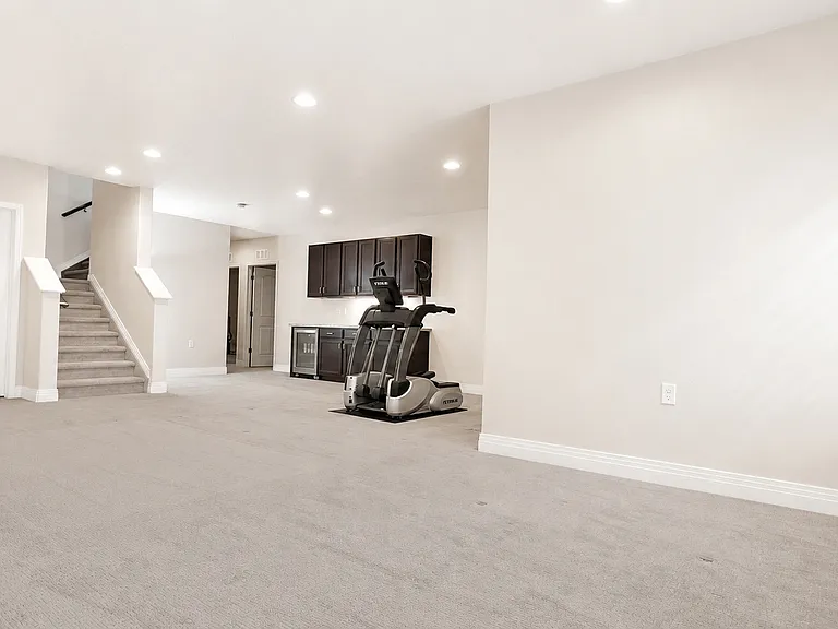 Basement Flex Room with Wet Bar