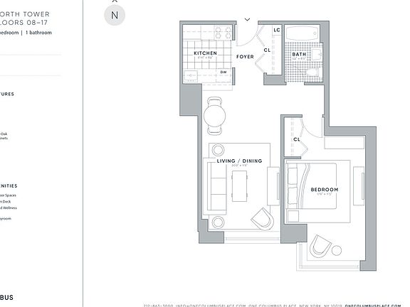 2nd image of 1 Columbus Pl APT N14l