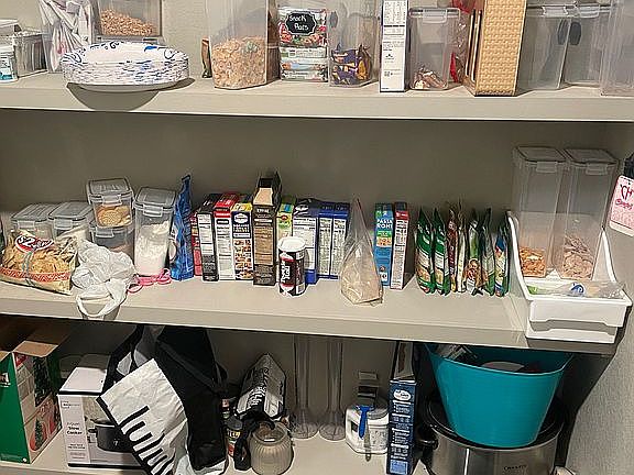 Pantry in laundry room 