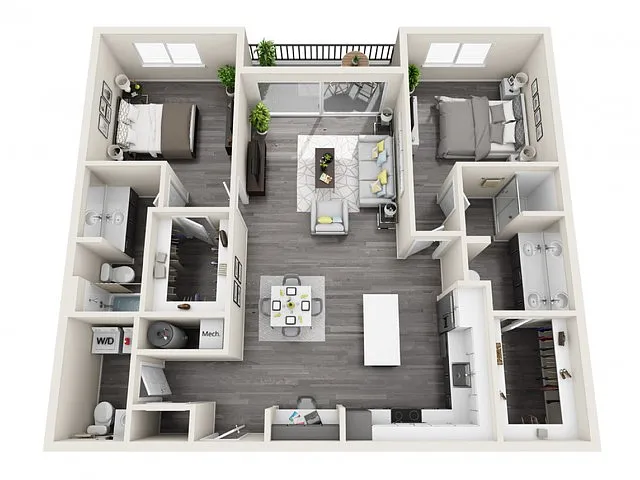 Floor plan 2C