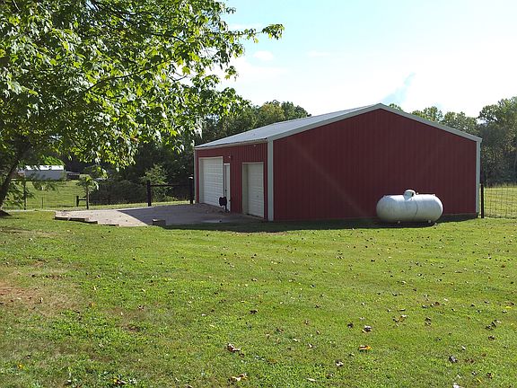 Detached, two bay garage