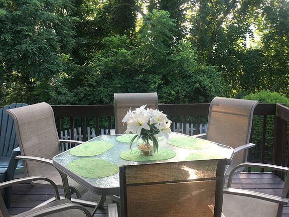 Canopy covers back deck 
