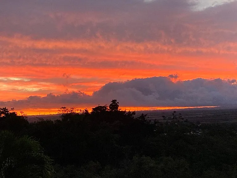 Morning sunrise from apartment