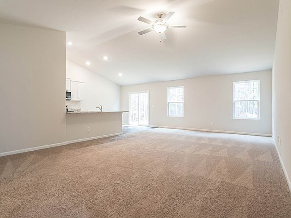 Open concept floor plan