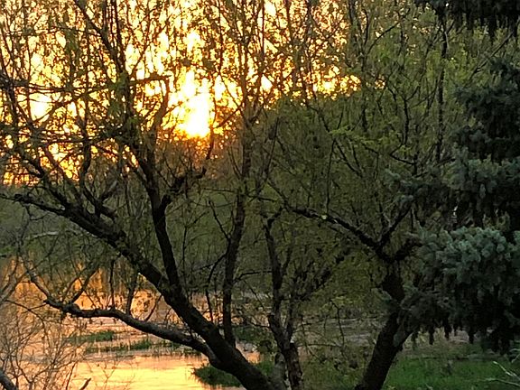 Quiet sunset from porch