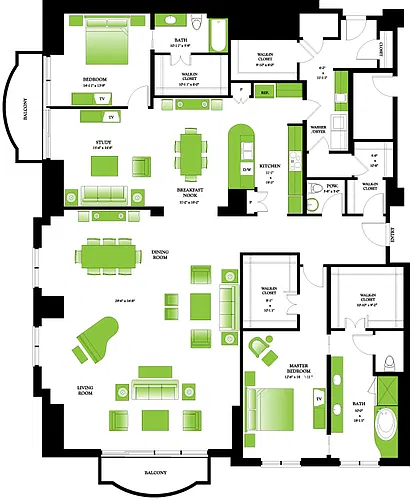 Floor plan Penthouse 4