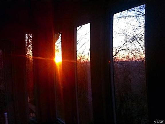 Winter Sunset from Sun Porch