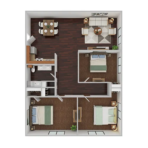 Floor plan 3 Bedrooms