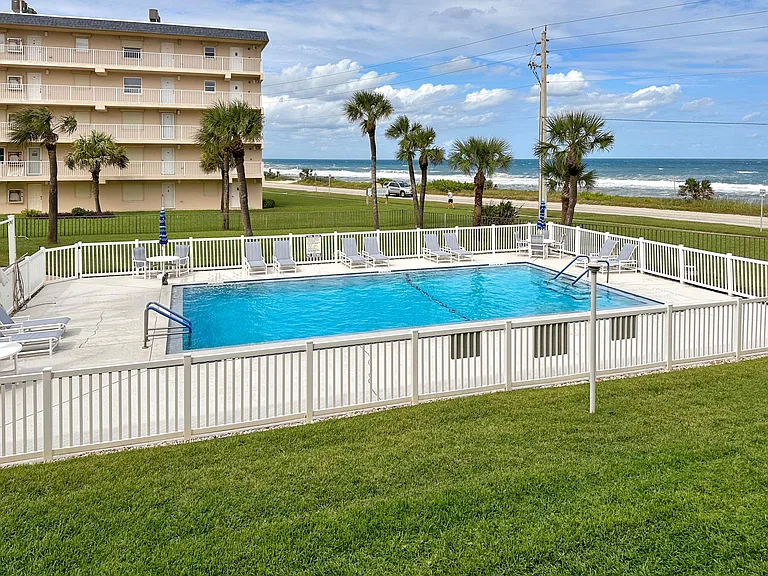 Private pool for complex. Or steps to the private beach access.