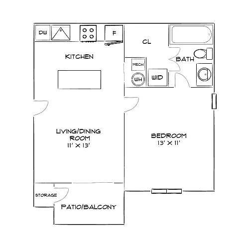 Floor plan Design 1A