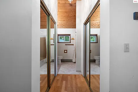 Double closets in Master Bedroom