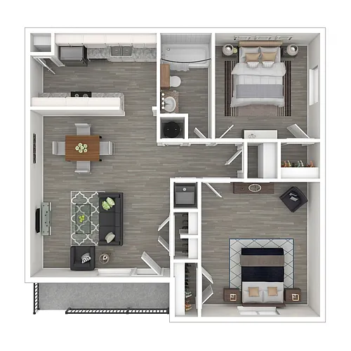 Floor plan Two Bedroom