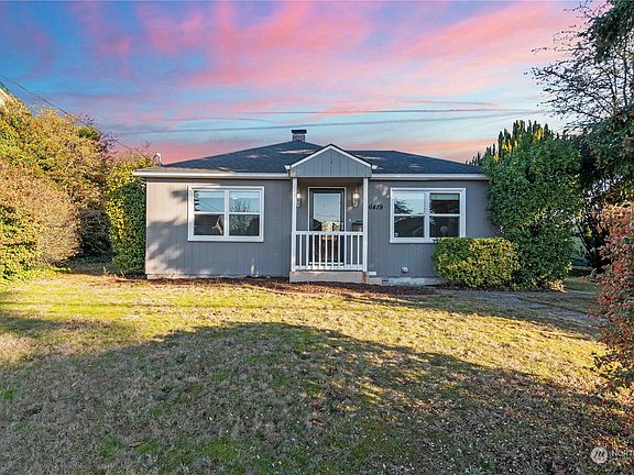 Home is a 1940s bungalow and faces West.>