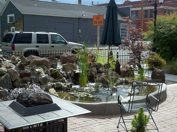Fire Pit with pond