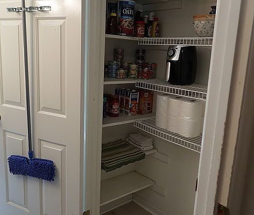 Utility closet in kitchen 