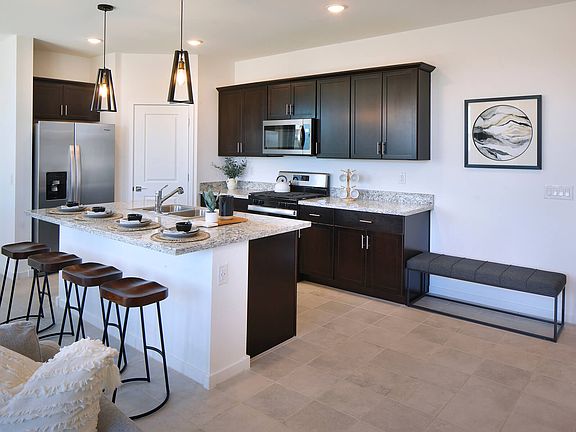 Kitchen in the Enzo Floorplan at Paloma Creek