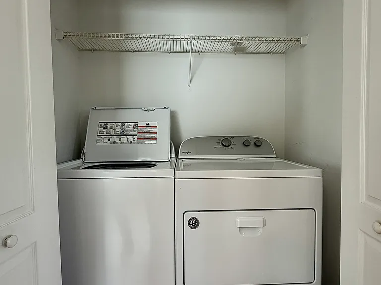 Living Room washer and Dryer.