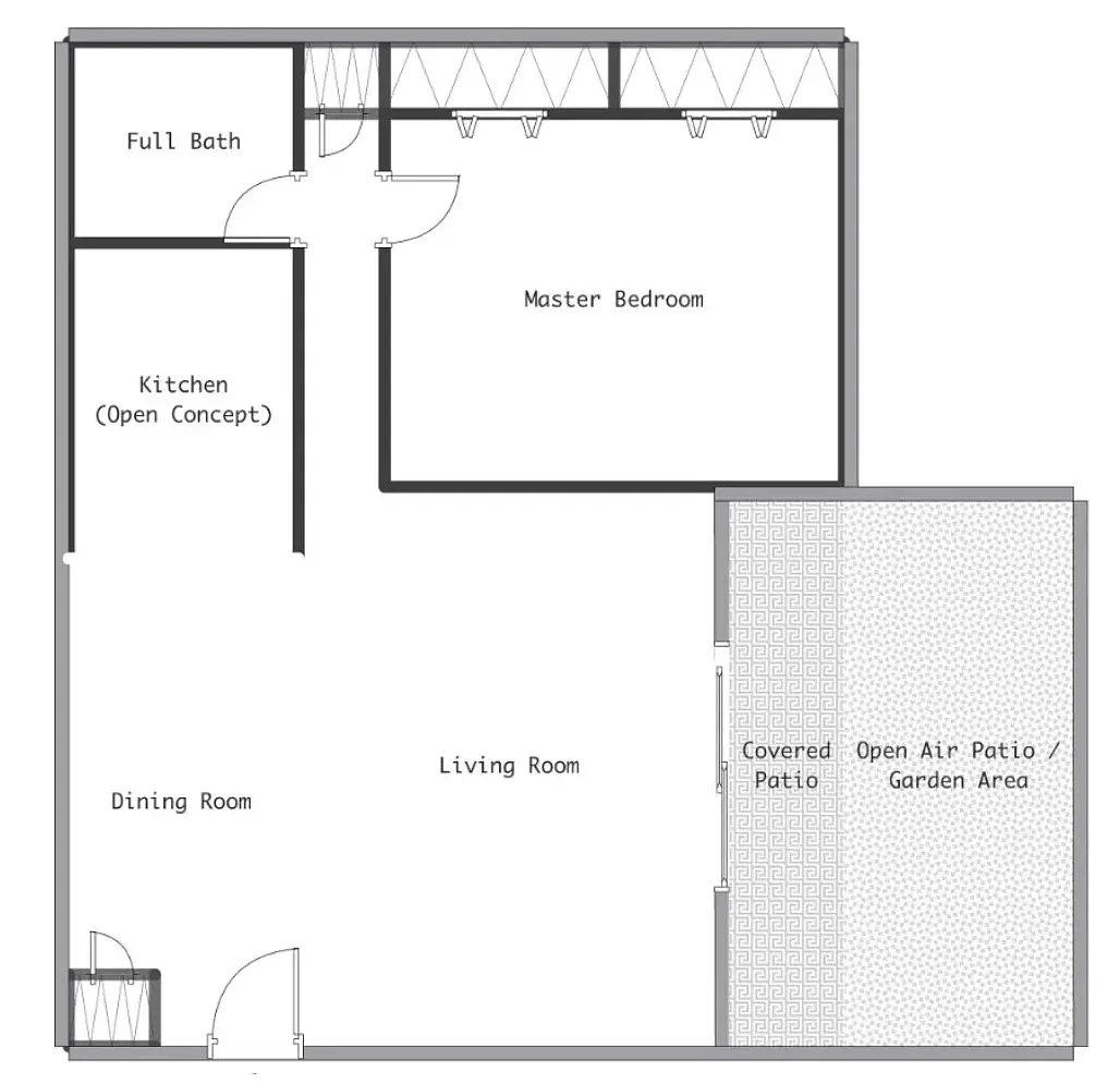 Floor plan One Bedroom