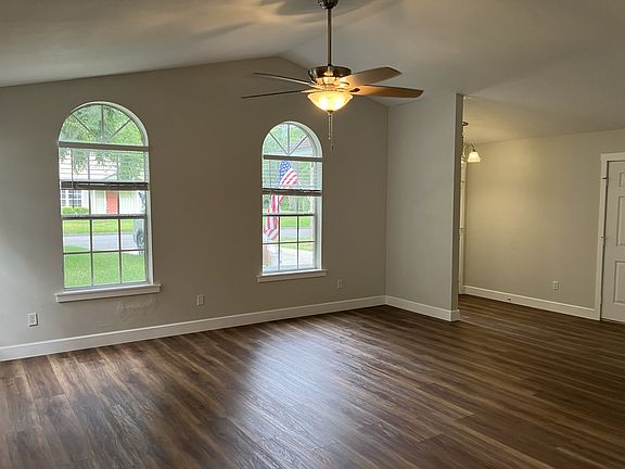 Living room viewed from dining area.