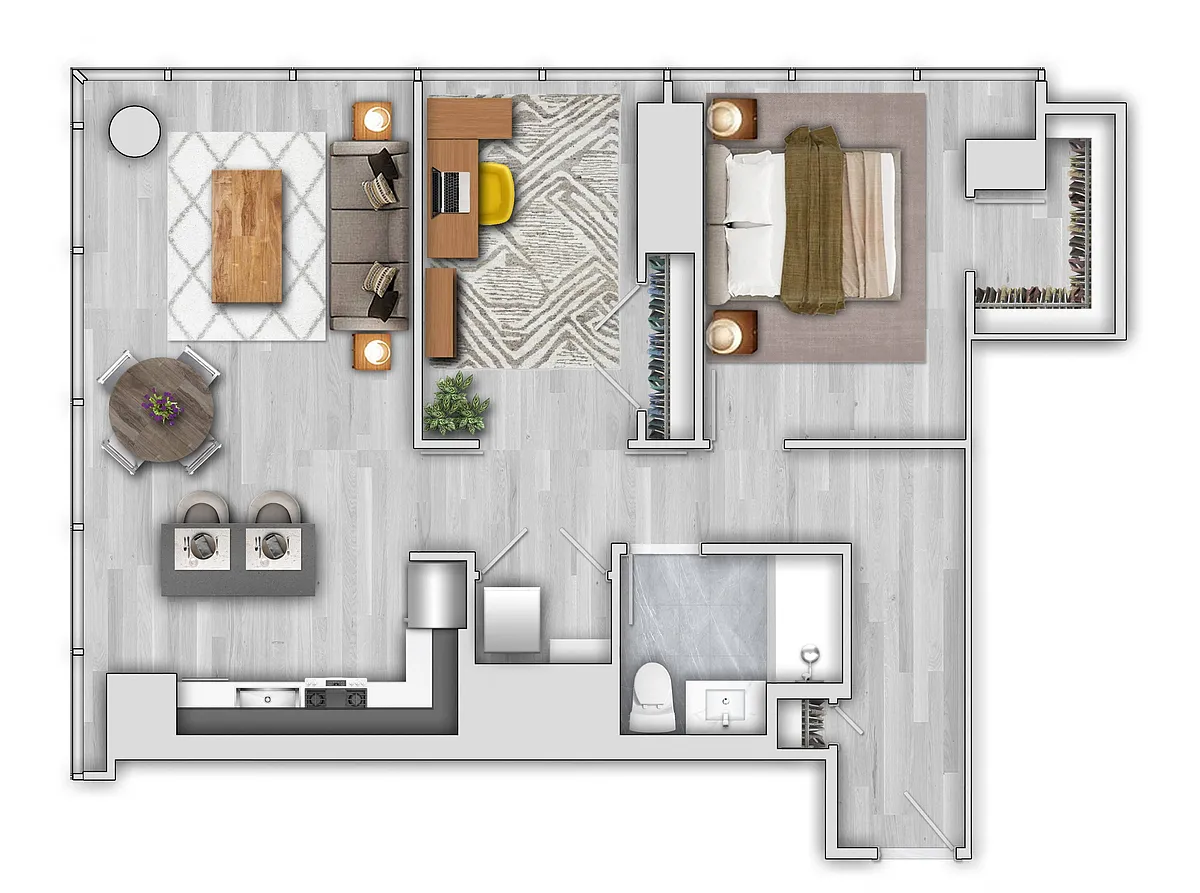 Floor plan A3-04 - Den