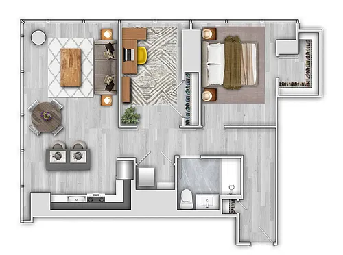 Floor plan A3-04 - Den