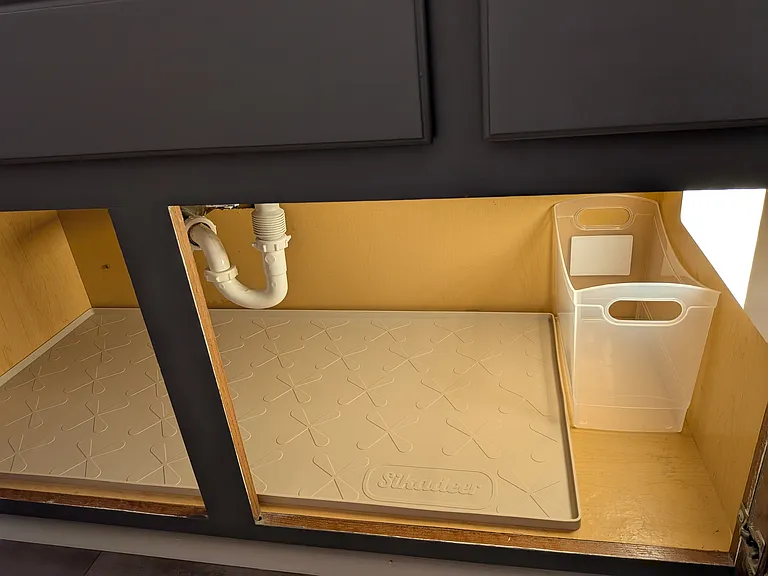 Under bathroom sink