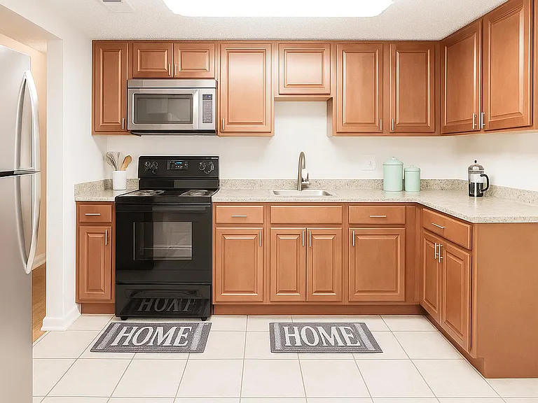 Clean and inviting kitchen space that makes meals easy