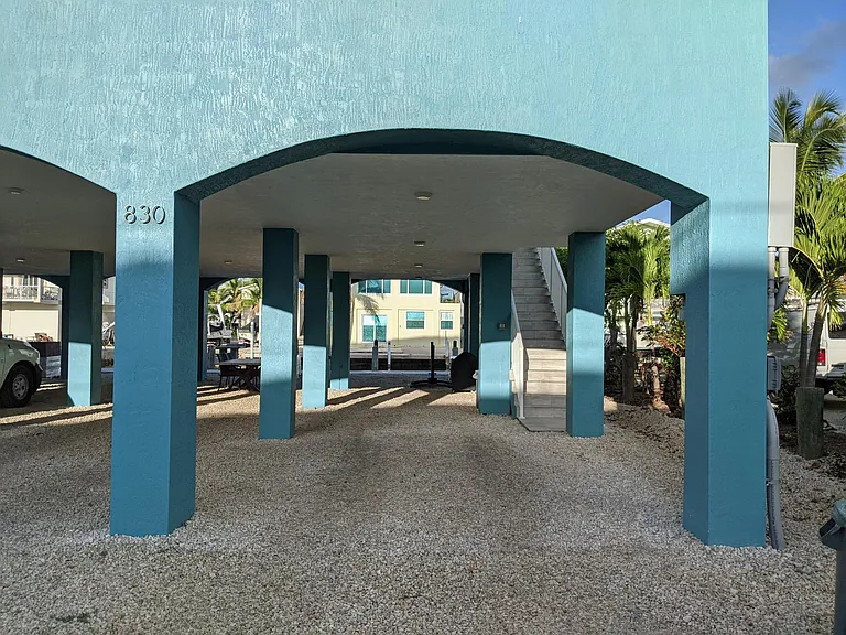 Ample covered parking.
