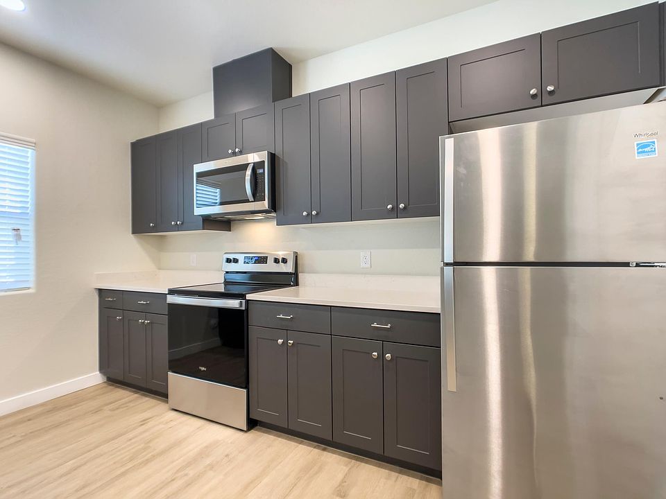 Premium finishes throughout kitchen and full size stainless steel appliances.