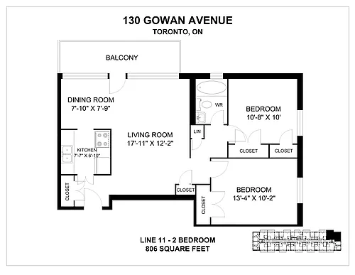 Floor plan 2 Bedroom