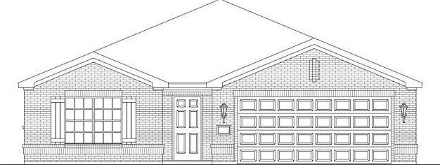 Elevation of the Sabine Plan by LGI Homes