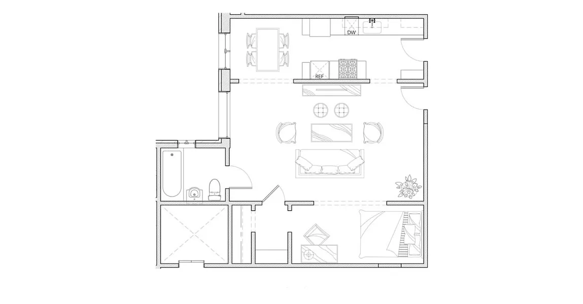 Floor plan Studio