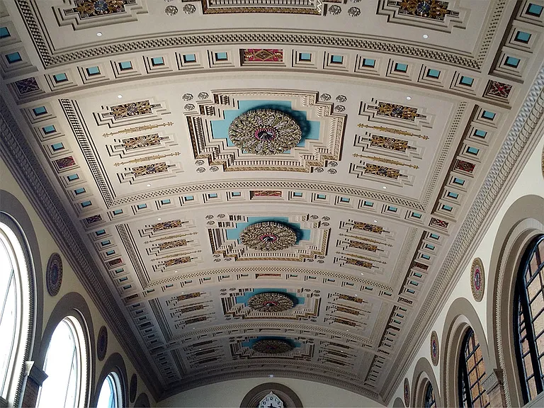 Elegant Details in the Deco at CNB Lobby