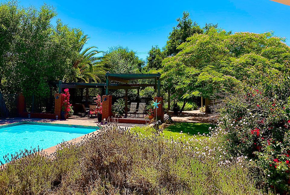 Looking out the bedroom 