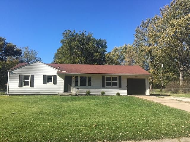 1,400+ square foot ranch house with attached garage and offstreet parking.