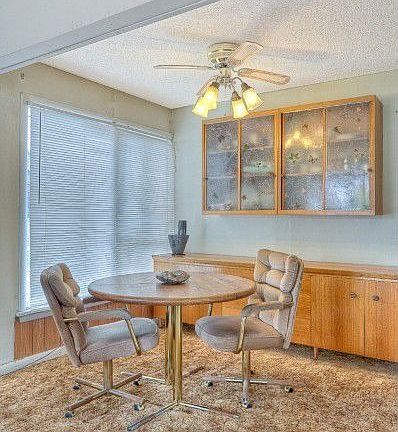 Dining area off the kitchen with outlooks to the West and South (corner lot).