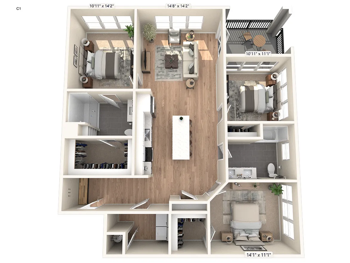 Floor plan C1