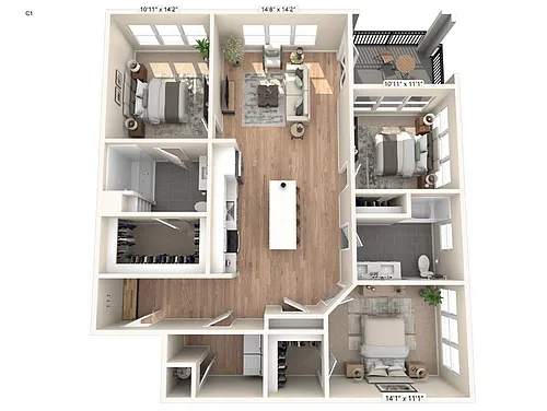 Floor plan C1