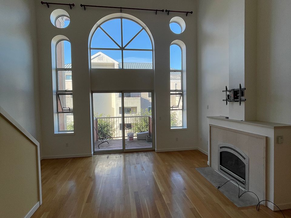 family room with large windows