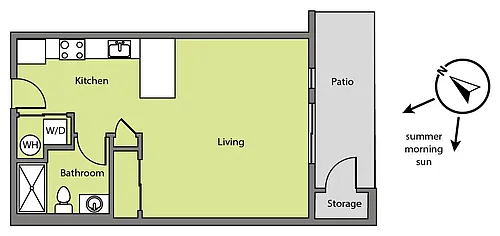 Floor plan 309 Top Floor Chile Line