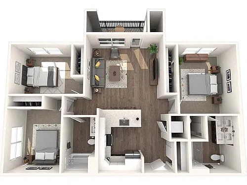 Floor plan Sawyer Central