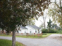 View of the home upon entering Anderson street from Nellius street.
