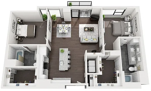 Floor plan 2J
