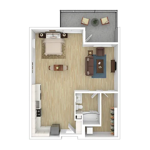 Floor plan SIGNATURE STUDIO 1