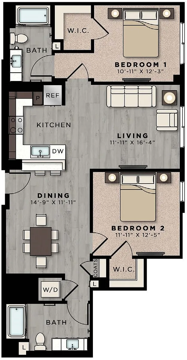 Floor plan CA124-B2-1142