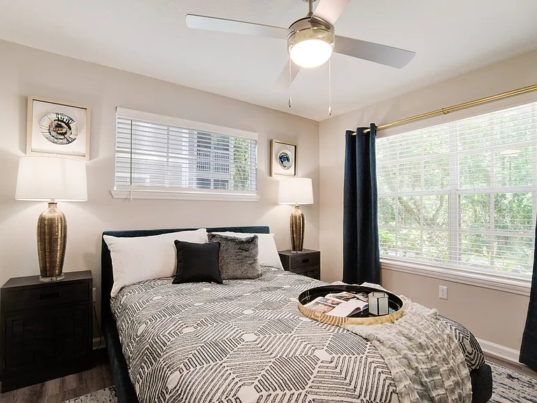 Bedroom with Large Window