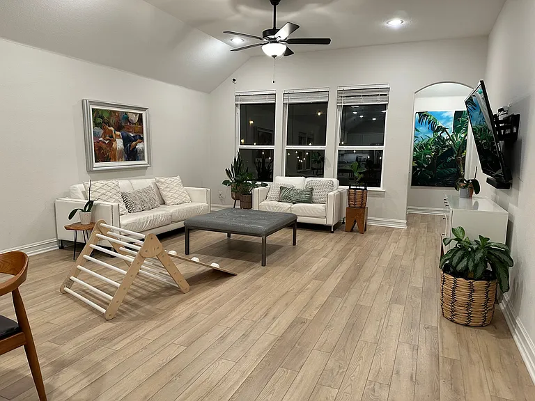 View from the dining area