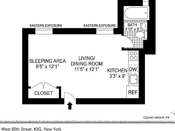 2nd image of 330 W 85th St APT 3G
