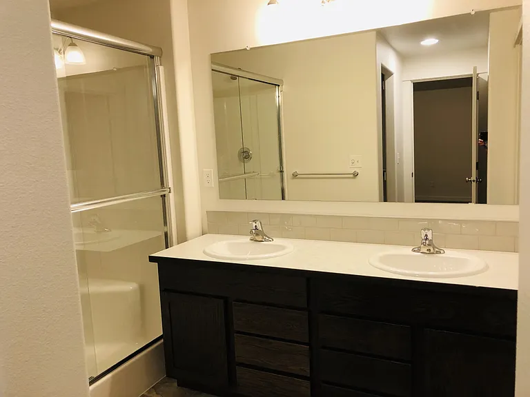 double vanity primary on suite